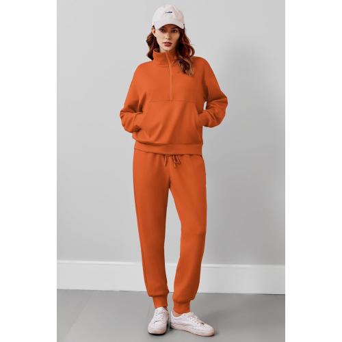 Size XL.....PINSPARK 2 Piece Sets for Women 2025 Fall Travel Outfits Long Sleeve Tracksuit Joggers Sets Half Zip Sweatsuit Matching Set