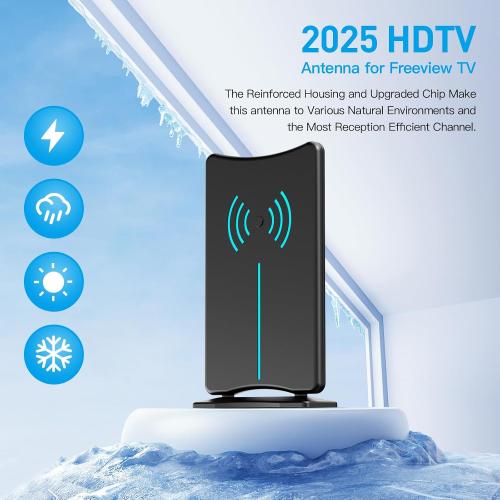 2026 Amplified HD Digital 'Matrix' TV Antenna Long 3600  Miles, Support 4K 1080p Fire tv Stick and All Older TV's Indoor HDTV Local Channels,16.5ft Coaxial Cable