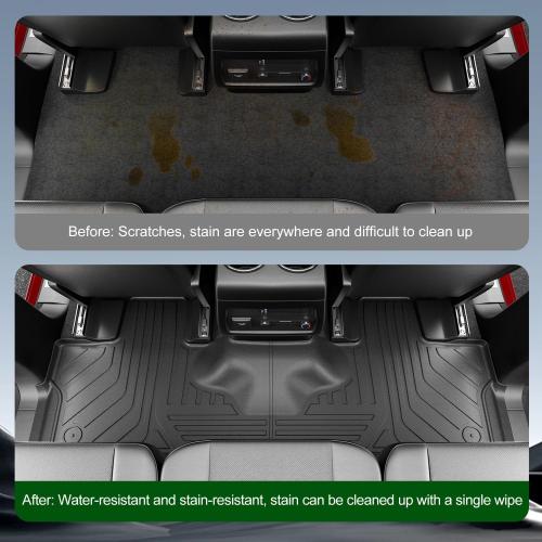 xipoqix 7-Seat Floor Mat Compatible with 2003-2017 Ford Expedition | Lincoln Navigator Floor Liner Cargo Mat Replacement for 2003-2017 Ford Expedition Accessories (Trunk Backrest Floor Mats)