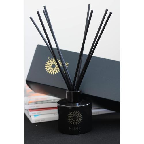 NUHR Home Reed Diffuser Oud & Amber Sticks for Home Multi Note Fragrance - Long Lasting Aroma Perfect Reed Diffuser, Minimum of 4 Months, UK-Made- Gift Set 100ml