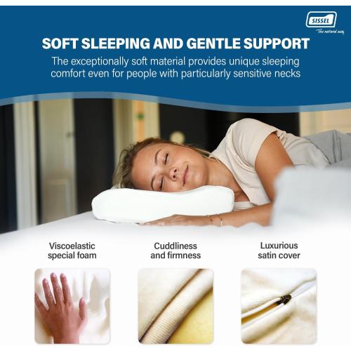 Classic Plus Neck Pillow | Orthopedic, Height-Adjustable, Ergonomic | Ventilation System, Polyurethane Foam | Ideal for Back & Neck Pain | Skin-Friendly Cover | 18.5x13x4.3/5.5 inches