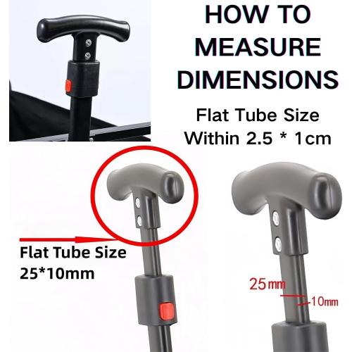 Trolley Handle for Camping Wagon/Beach Shopping Push Handle Replacement,Collapsible Cart Accessory,Attachment Spare Part Replacement Part for Camping Wagon Garden Shopping Cart