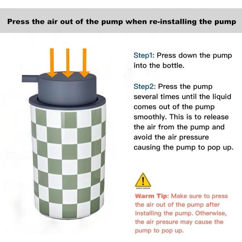 Hand Soap Dispenser, Sage Green Bathroom Soap Dispenser, Dish Kitchen Liquid Soapdispenser for Kitchens,Bathrooms, Guest Bath Room Countertop Essentials-Modern Cute Sage Green