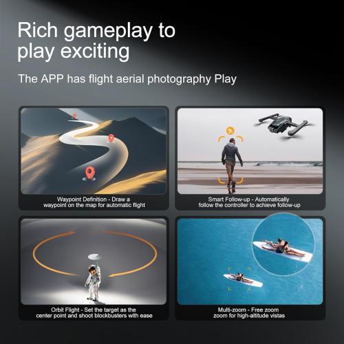 Dodoore S188 GPS Drone with 8K Camera for Adults, FPV RC Quadcopter with Brushless Motor, 5G WiFi Transmission, Obstacle Avoidance, Optical Flow, Auto Return, Follow Me, Storage Bag, 2 Battery, Black