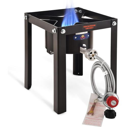 ARC 55,000BTU Propane Burner Camping Stove,Outdoor Gas Stove Burner Cooker for Cooking for Turkey Fry,Homebrewing,Crawfish Boil,and More!