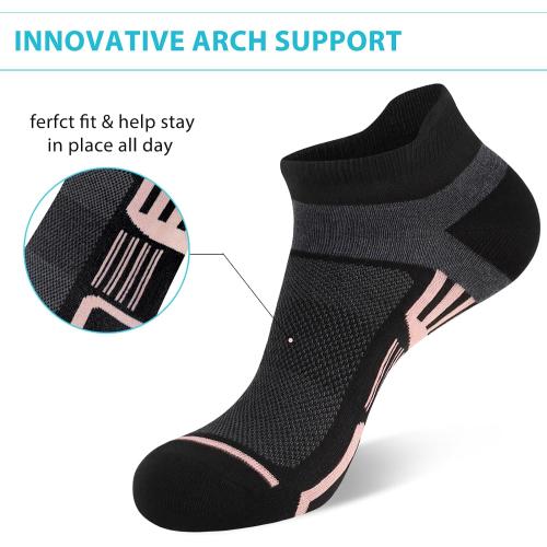 shnn Womens Ankle Socks Lightweight Breathable Casual Low Cut Socks for Women With Heel Tab