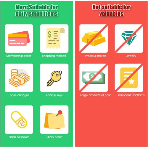 KYODOLED Cash Box with Combination Lock Safe Metal Money Box with Money Tray for Security Lock Box 7.87x 6.30x 3.35 Black