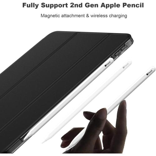 iMieet iPad Air 11 Inch Case M3 2025/M2 2024 - iPad Air 5th/4th Generation Case 2022/2020 10.9 Inch, Slim Hard PC Translucent Back Shell Cover, Support Touch ID(Black)