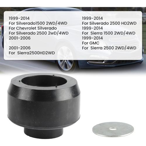 7-141 Body and Cab Mount Bushing Kit for 1999-2014 Chevy Silverado & Sierra 1500/2500 2WD/4WD Polyurethane Black 24PCS