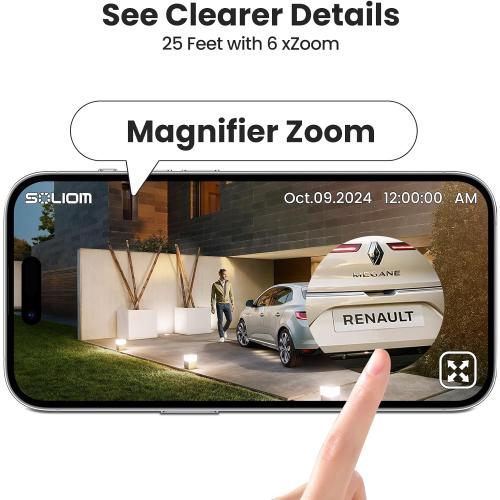 SOLIOM- 5MP Security Cameras Wireless Outdoor, No Subscription,4-Cam Pack, Solar Powered Home Security Camera with 360° Auto Tracking, Pan & Tilt, 3K Color Night Vision,5G & 2.4G Router Compatible