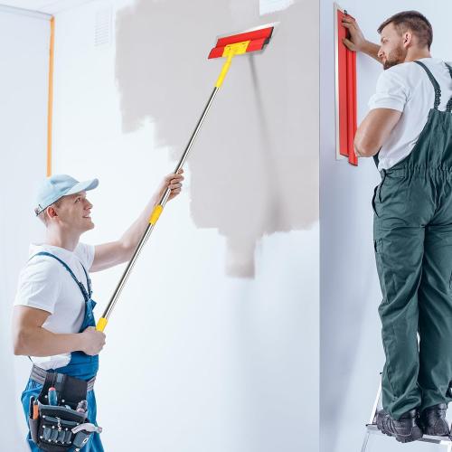 40 Inch Drywall Skimming Blade 0.3mm Stainless Steel Blade Ergonomically Designed Grip Drywall Knife for Drywall Plaster Wallboard (40/100CM)