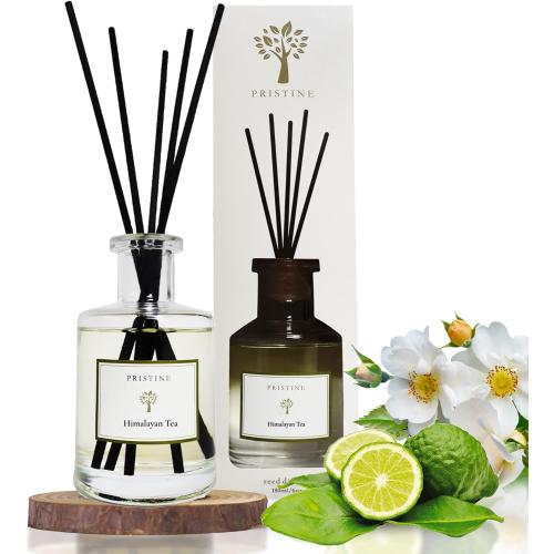 PRISTINE Himalayan Tea/Inspired by Westin Hotel Reed Diffuser for Home | Fresh Bergamot/White Tea Room Fragrance Reed Diffusers, Oil & Room Diffusers with Reed | Home Fragrance Scent Diffuser