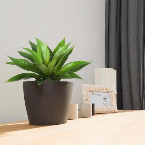 Artificial Agave Plants,Large UV Resistant Fake Agave Planters for Indoor and Outdoor Decorating Artificial Plants for Outdoors Fake Plants (2Pack, 18