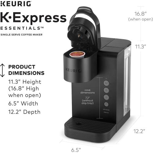 Keurig K-Express Essentials Single Serve K-Cup Pod Coffee Maker, (Black) ❗ NEEDS CLEANING❗