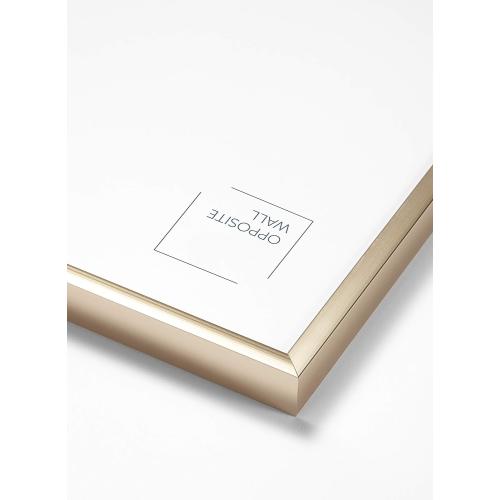 Opposite Wall Aluminium Metal Picture Frame, 16x20 in. | 41x51 cm Gold Sleek Matte, Lightweight, Shatterproof and Durable, Perfectly Crafted for Picture, Poster, Photo and Collage Displays