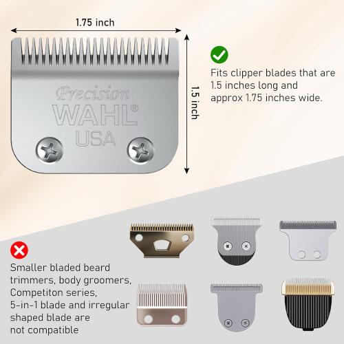 Clipper Guards 1.25, 1.5, 1.75, 2 Compatible with Most Wahl Clippers, Upgraded Version Extra Long Professional Hair Clipper Combs Guides 10 12 14 16, Black