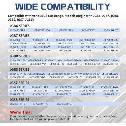 [Upgraded] WB31X24738 Gas Range Griddle, Griddle Plate Replacement Part fit for GE Stove, Cast Iron Center Griddle, Replaces WB31X24998