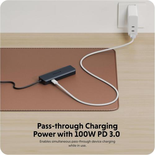 HyperDrive Next 6 Port USB C Hub for Mac, PC, Chromebook with 4K60Hz HDMI, 2 USB-A, USB-C 10Gbps 100W Power Delivery, 312 MB/s SD Card Reader Ports