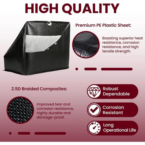 ETZ Upgraded 42904 Lawn Sweeper Hopper Bag for Agri-Fab 44 | Fits 45-0492, 45-0456, 45-0523-DR, Leaf & Grass Catcher, Tow-Behind Component, Heavy-Duty Fabric, UV Resistant, Exact Fit