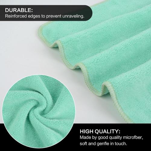 SINLAND Microfiber Facial Cloths Fast Drying Washcloth 12inch x 12inch Absorbent Face Wash Cloth Soft Makeup Remover Cloths
