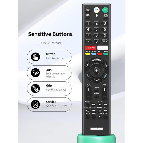 RMF-TX310U Voice Replacement Remote Control with Mic for Sony 4K Smart Bravia TV XBR-43X800G XBR-49X800G XBR-49X900F XBR-55X800G XBR-65X900F XBR-65X800G XBR-75X900F XBR-75X800G XBR-85X900F