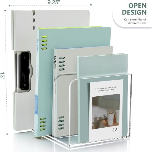 SANRUI Acrylic Magazine desk organizer