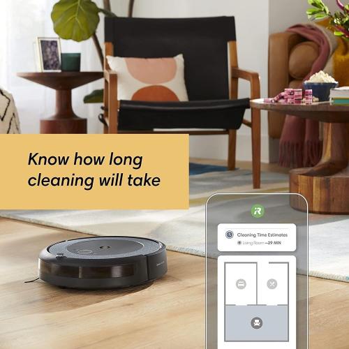 Black and Grey iRobot Roomba i4  EVO (4552) Self Emptying Robot Vacuum (Renewed Premium)