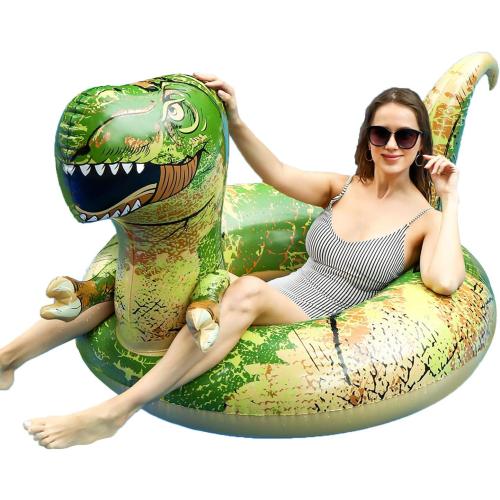 FindUWill 62'' Dinosaur Pool Floats, Inflatable Pool Floaties Swimming Rings Tube Pool Float Summer Beach Toys for Adults and Kids