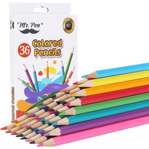 Mr. Pen- Colored Pencils for Kids, 36 Pack, Soft Core Pre-Sharpened