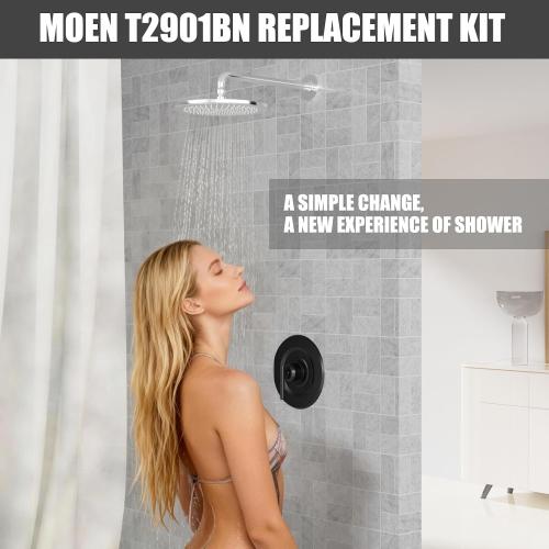 T2901BN Shower Handle Replacement for Moen Gibson Valve, Matte Black