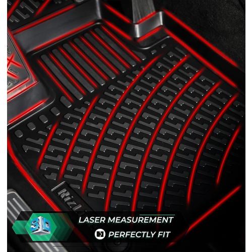 Mini Countryman 2011-2016 Custom Fit Floor Mats Rubber 3D Car Mats Laser Measured Floor Liners All Weather Heavy Duty Waterproof Odorless Non-Slip TPE (Front & Rear, Black)