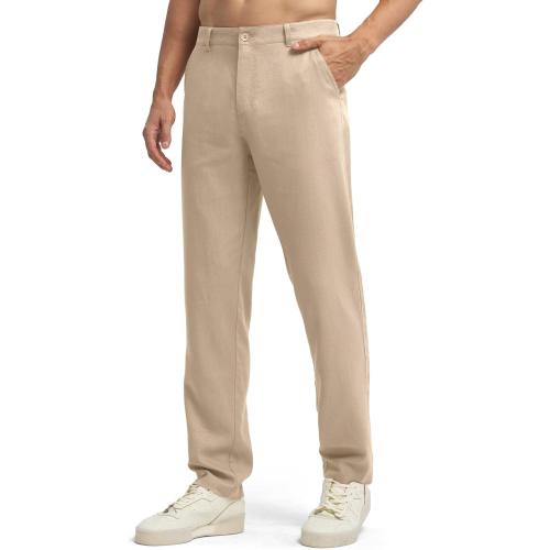 Size 30-32 Willit Men's Linen Pants Casual Linen Dress Pants Beach Summer Lightweight Trousers