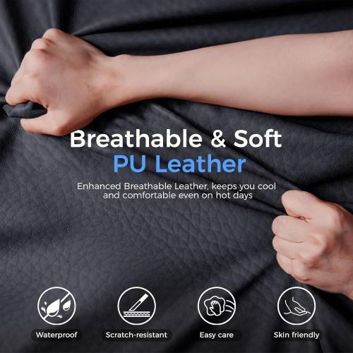 GTPLAYER Big and Tall Gaming Chair 400lbs Heavy Duty Office Chair with Foot Rest & Ergonomic Pocket Spring Lumbar Support, High Back 3D Saddle Shaped Cushion for Back Pain Relief, Matte-Black ⚠️MISSING BOTTOM WHEEL CONNECTOR KNOB SCREW⚠️