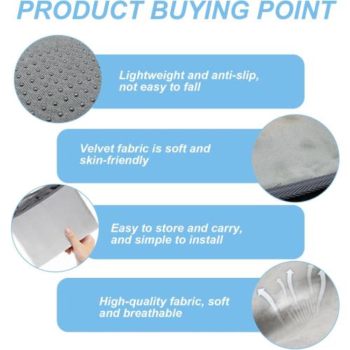 Toddler Airplane Bed, 19x31 Inch Non-Slip Comfort Inflatable Toddler Travel Bed with Pillow & Pump & Pockets, Portable Air Mattress with Storage Bag for Sleeping, Rest