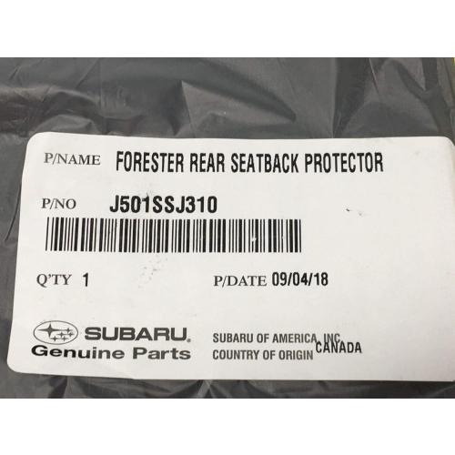 Subaru 2019-2024 ForesterRear Seatback Protector Black - J501SSJ310 - Genuine OEM