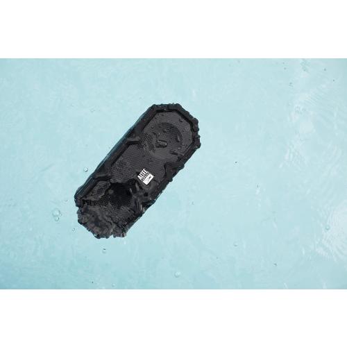 Altec Lansing LifeJacket Jolt - Waterproof Bluetooth Speaker, Durable & Portable Speaker with Qi Wireless Charging and Voice Assistant, Black w/Lights