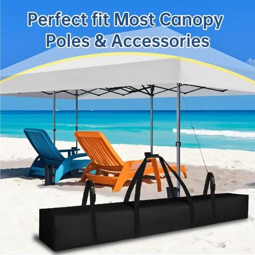 Heavy-Duty Large Tent Pole Storage Bag-83 L x 10 W x 10 H - Water-Resistant,Reinforced Handles for Canopy Tent,Fishing Rods,Hammock