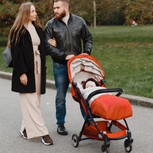 Kisangel Replacement Stroller Bumper Bar Universal Adjustable Detachable Baby Stroller Handle Armrest Crossbar Compatible with Most Baby Strollers Pu Leather Soft Durable