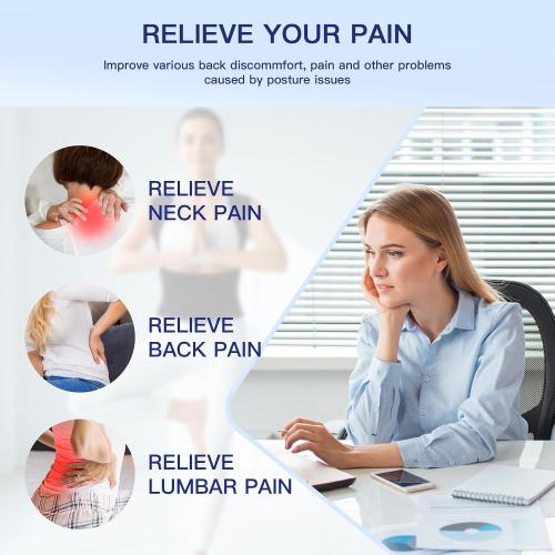 MEDIUM Posture Corrector for Women & Men, Back Brace Straightener with Adjustable Support, Relief for Neck/Shoulder/Back Pain, Scoliosis & Hunchback Correction, Breathable Mesh Design
