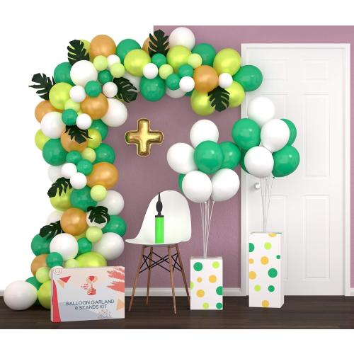 Safari Balloon Arch Kit & Safari Balloon Garland Kit 16Ft | Easy to Assemble with Video & eBook Instructions |