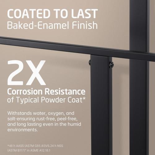KES Free Standing Towel Rack Bathroom, Standing Towel Rack Floor with Weighted Base 2-Tier, Double Bath Towel Holder 18/8 Stainless Steel***** , BTH231-BK