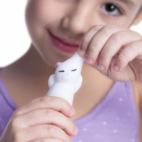 Nutty Toys Squishy Cat Set - 2 Soft Silicone Kawaii Kitties, Top Stress Relief Toy 2026 Unique Gifts for Teens Kids Women Men Adults Best Teenage Girls Teen Boy Tween Valentines Day, Easter Gift Idea