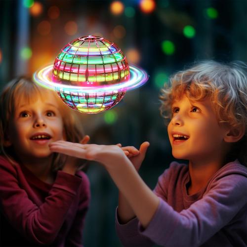 Ivtivfu Flying Orb Ball (Red, 2026 Upgraded) with Dazzling Lights, Magic Hover Spinner,