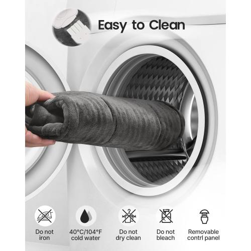 RENPHO Electric Heating Pad - 6 Heat Levels for Neck, Shoulder, and Back, Weighted Pad for Snug Fit - Machine Washable, ETL Safety Certified for Cold Nights and Winter, FSA Eligible