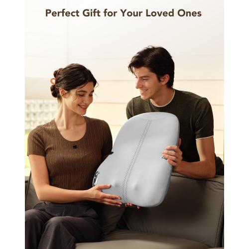 SKG TS700 Cordless Full Back Massager for Pain Relief Deep Tissue Up and Down 4D Shiatsu Back Massager with Heat Gifts for Men and Women Dad Mom Grandpa