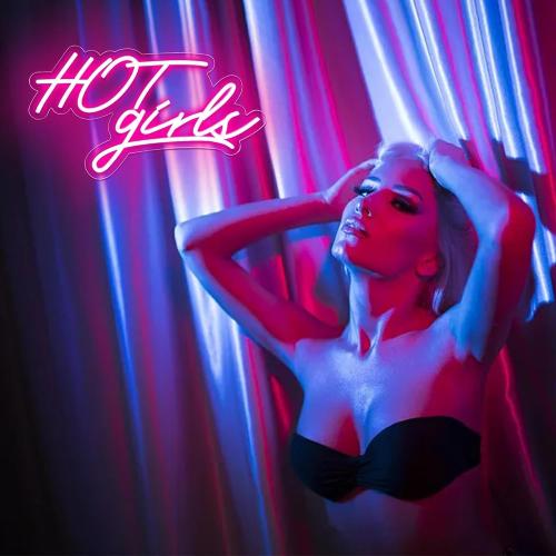 Size 16.1x 9.4 Color Pink You Glow Girl Neon Sign for Wall Decor, Hot Girls LED Light, 16.1 * 9.4 Inch (D069)