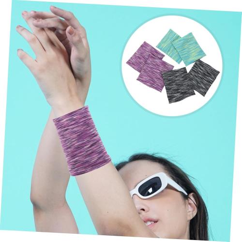 LIFKOME 3pairs Elastic Cooling Wrist Covers Breathable Ice Sports Braces for Men and Women Uv and Moisture-Wicking for Workouts and Daily Wear