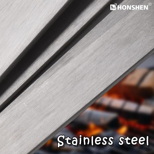 17-Inch 12 Pack Long Flat BBQ Skewers, Brazilian-style Stainless Steel 3/8 Inch Wide Blade with hardwood Handle barbecue skewers for Grilling Meat,Chicken,Shrimp,Vegetables-Set of 12