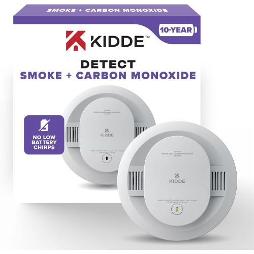Kidde Smoke & Carbon Monoxide Detector, 10-Year Battery, 30CUD10, 1 Pack