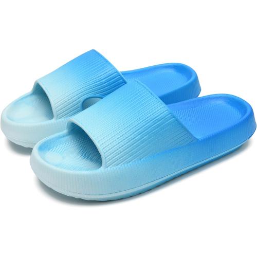 Size 42-43 rosyclo Cloud Slippers for Women and Men, Pillow House Slippers Shower Shoes Indoor Slides Bathroom Sandals, Ultimate Comfort, Lightweight, Thick Sole, Non-Slip, Easy to Clean